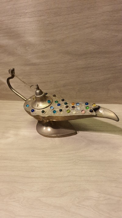 Lampe Aladain en cuivre