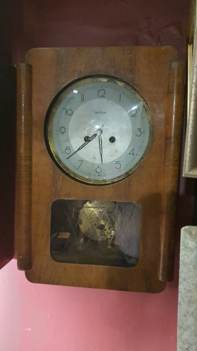 Horloge Murale Vintage Zegar Metron ZS-102 - Design Polonais Années, pendule 60 Art déco