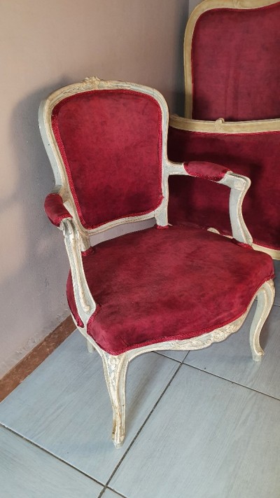 Fauteuil cabriolet style Louis XV