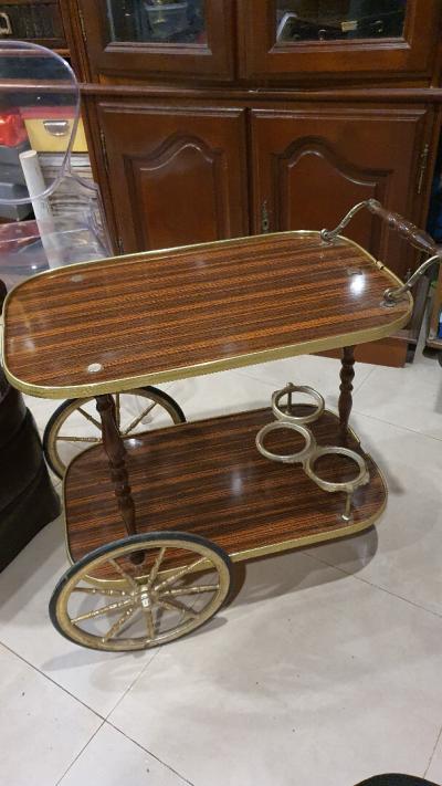 Chariot, Déssert retro des années 1960's en bois LIQUIDATION