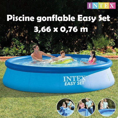 Piscine gonflable Easy Set 3,66 x 0,76 m | INTEX