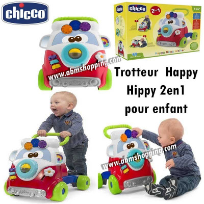 Trotteur Happy Hippy 2 en 1 pour enfant Chicco 