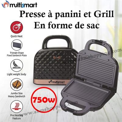 Presse à panini et Grill 750 W En forme de sac | Multismart -panineuse 