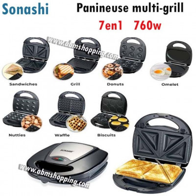 Panineuse Multi-Grill 7en1 760W  Sonashi