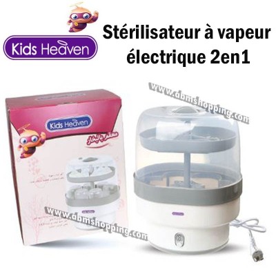 Stérilisateur à vapeur électrique 2 en 1 _Kids Heaven