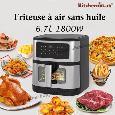 Friteuse à air sans huile 6.7L 1800W | kitchen lab