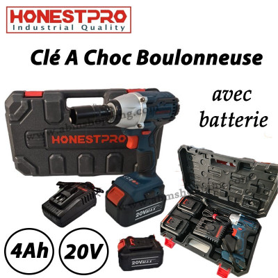 Clé A Choc Boulonneuse A Batterie 20V | HONESTPRO
