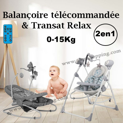 Balançoire télécommandée & Transat Relax 2en1 | Uboo Baby
