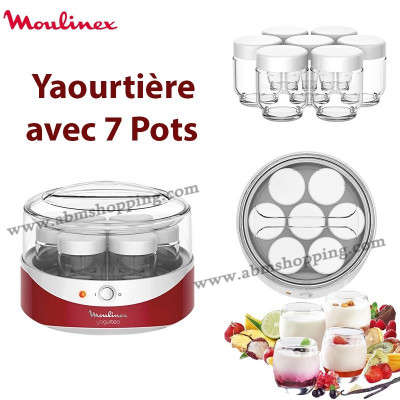 Yaourtière 7 Pots - - JM 3344- Blanc - Prix en Algérie