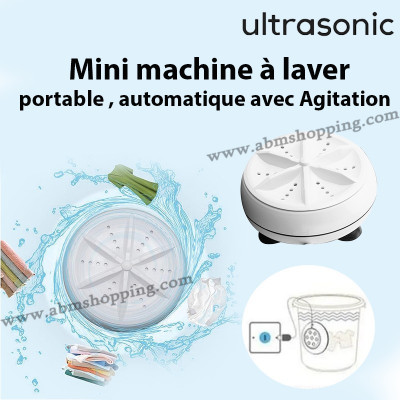 Mini machine à laver , portable , automatique avec Agitation | ULTRASONIC