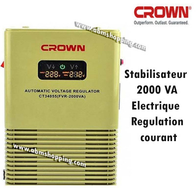 Stabilisateur 2000 VA Electrique « régulation courant » – CROWN