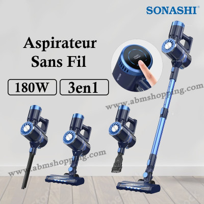 Aspirateur Sans Fil 180W 3en1 | SONASHI