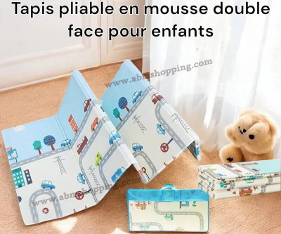 tapis-moquettes-pliable-en-mousse-double-face-pour-enfants190-88-cm-حصيرة-الاطفال-قابلة-للطي-ذات-وجهين-bordj-el-kiffan-alger-algerie