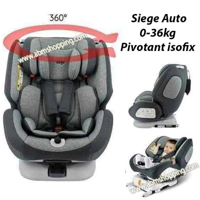 Siège auto pour bébé 0-36 kg Pivotant 360 isofix  Coxi