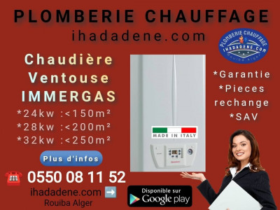 chaudieres-et-radiateurs-chaudiere-immergas-24-kw-28-32-a-ventouse-rouiba-alger-algerie