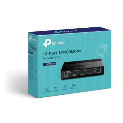 SWITCH TP-LINK TL-SF1016D 16 PORTS 10/100 Mbps