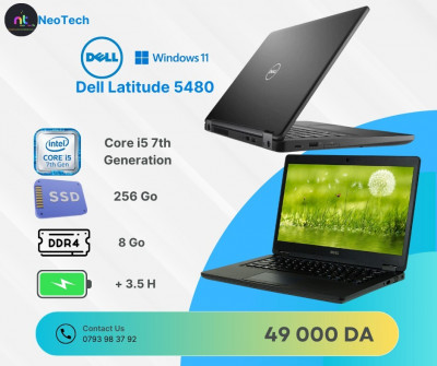 pc-portable-laptop-dell-latitude-5480-i5-7th-gen-8gb-ddr4-256gb-ssd-14-poucebat-3h-biskra-alger-centre-skikda-constantine-oran-algerie