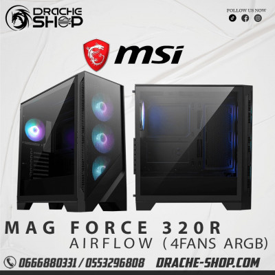 Gaming Case MSI MAG FORGE 320R AIRFLOW 4FANS ARGB