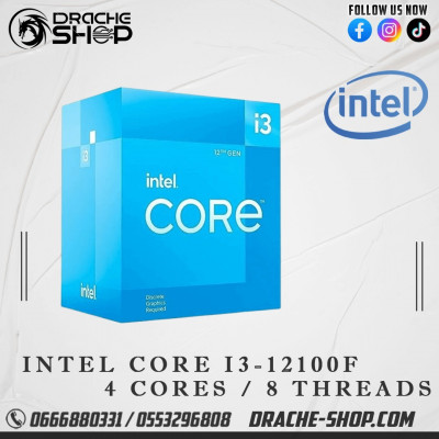 Processeur intel core I3 12100F (4C/8T)