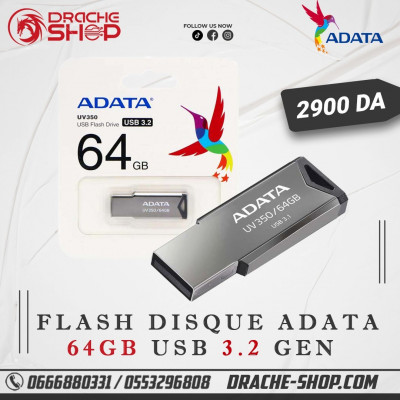 CLE USB 64GO ADATA UV131 GRIS CHROME