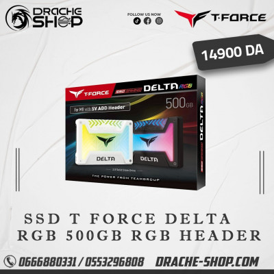 Disque SSD Interne TeamGroup T-Force Delta R RGB / 500 Go / 2.5