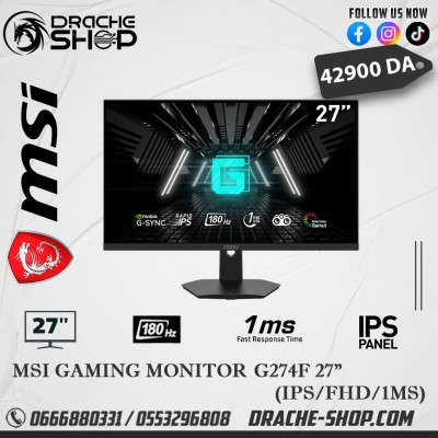 MSI Gaming Monitor G274F 180Hz 1ms IPS