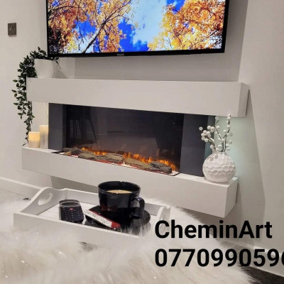 chauffage-climatisation-cheminee-electrique-chauffante-decorative-blida-algerie
