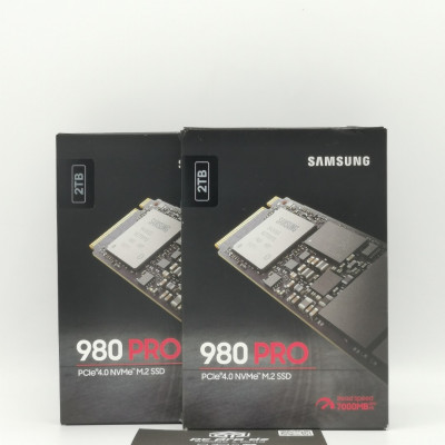 SAMSUNG 980 PRO SSD PCIE 4.0 NVME M.2 VITESSE LECTURE 7000 MB/s CAPACITÉ 2TB NEUF SOUS EMBALLAGE