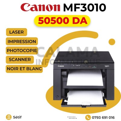 IMPRIMANTE Canon MF3010 LASER NOIR-ET-BLANC MULTIFONCTION