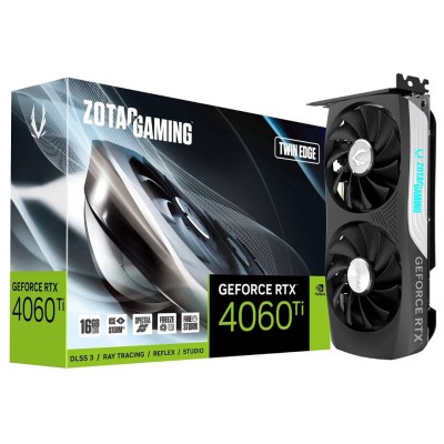 CARTE GRAPHIQUE ZOTAC GeForce RTX 4060 Ti 16GB Twin Edge