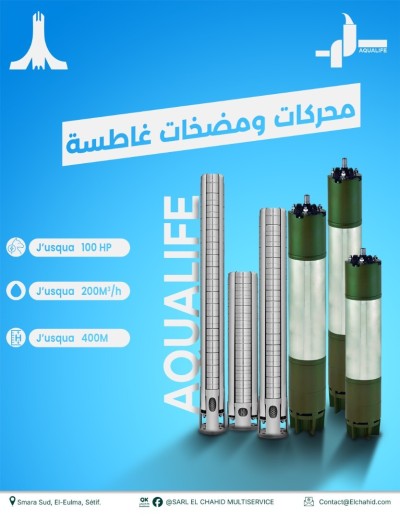 POMPES SUBMERSIBLE AQUALIFE -GROS ET DETAILS-