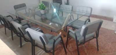 tables-de-reunion-table-en-verre-10-chaises-bir-el-djir-oran-algerie