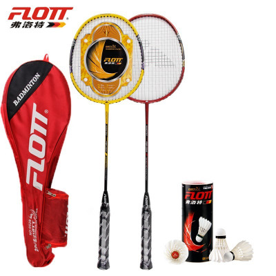 Paire Raquettes De Badminton Et 03 Volants, Sac De Transport- Professionnel