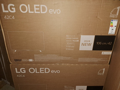TV LG OLED EVO 42" C4 SMART 4K 144FPS HDMI 2.1 NEW 2024 EUROPÉEN 