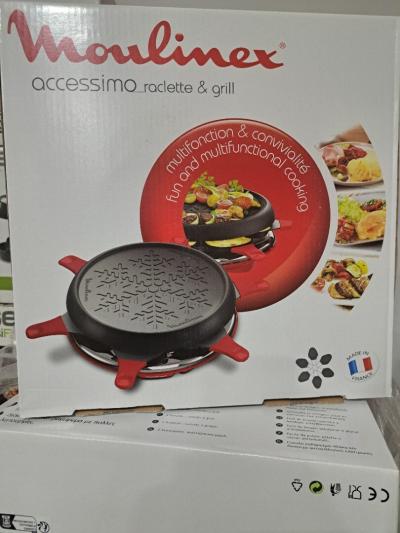 RACLETTE MOULINEX ACCESSIMO RACLETTE & GRILL POUR 6 PERSONNE RE151512 MADE IN FRANCE 