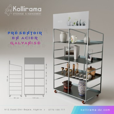 Rayonnage léger / présentoir métallique / présentoir de magasin / etagere / rayonnage d'archive