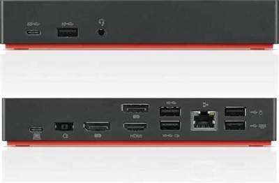 Lenovo ThinkPad Hybrid USB-C avec station d'accueil USB-A (40AF0135EU) 2 x DP 1.2; 2 x HDMI 135 W