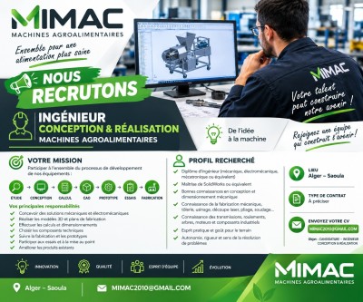صناعة-و-إنتاج-ingenieur-conception-realisation-machines-agroalimentaires-السحاولة-الجزائر