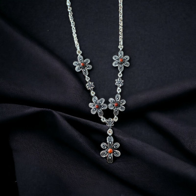 necklaces-pendants-collier-en-argent-950-et-corail-brute-fait-a-la-main-cheraga-algiers-algeria