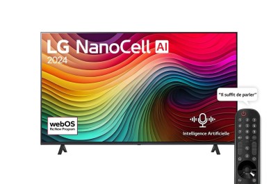 Télévision LG NanoCell AI NANO80 4K | 65 pouces | Télécommande magique AI | HDR 10 | webOS24 | 2024