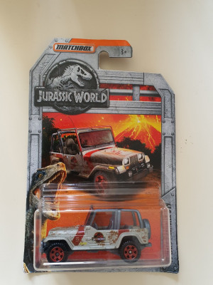 Originale Voiture Matchbox Jurassic World MATTEL Jeep 