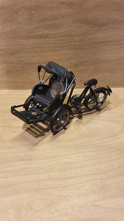 Miniature Vintage vélo taxi pousse-pousse Vietnamien