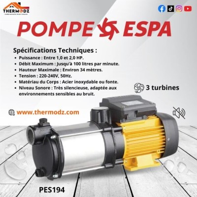 Pompe à eau ( ESPA / VALDEFRANCE / JUST ME )