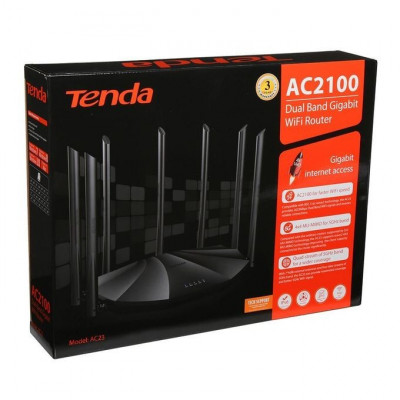 ROUTEUR ADSL TENDA AC23 AC 2100  V1200 dual band 7 ANTENNES