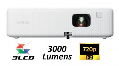 DATA SHOW EPSON CO-W01 VIDEO-PRO  3LCD Résolution WXGA  3000 Lumens  HDMI  USB 