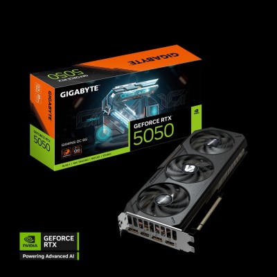 CARTE GRAPHIQUE GIGABYTE RTX5050 08GB GAMING OC 3X