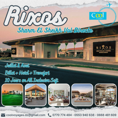 Rixos Golf Villas & Suites Sharm El Sheikh 5* de LUXE 10 Jours 340.000 Da