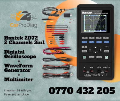Hantek 2D72 Oscilloscope Digital 2 Canaux Multimètre Générateur d'onde
