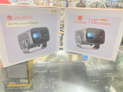 DATASHOW ET TV BOX VEVSHAO A12 WIFI BLUETOOTH ROTATION 360 LIVRAISON DISPONIBLE 