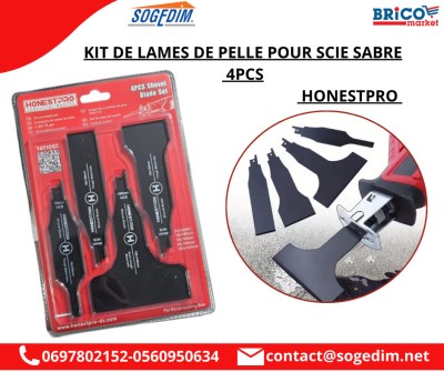 **KIT DE LAMES DE PELLE POUR SCIE SABRE 4PCS HONESTPRO**  